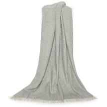 Ls Uldstue Nataly Silver Grey Uldplaid / Uldtppe - 130 X 200 cm