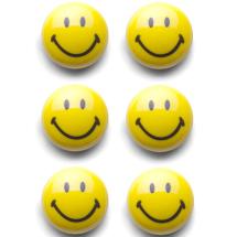 Zeller Present Magnet St med Smiley - 6 stk.