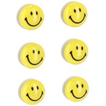 Zeller Present Magnet St med Smiley - 6 stk.