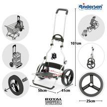 Andersen Mrkegr Royal Shopper IPEK Kletaske 2-i-1 Indkbstrolley - 42 L