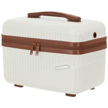 Travelite Bali Hvid / Cognac Beautybox / Stor Toilettaske - 17 L