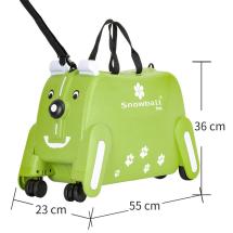 Snowball Grn Ride-on Brnekuffert / Brnetrolley - 4 Hjul - 2,3 kg - 55 X 36 X 23 cm - 36 L