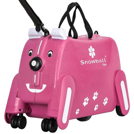 Snowball Pink Ride-on Brnekuffert / Brnetrolley - 4 Hjul - 2,3 kg - 55 X 36 X 23 cm - 36 L