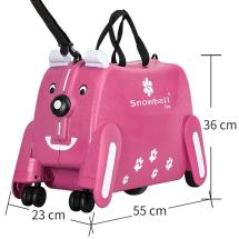 Snowball Pink Ride-on Brnekuffert / Brnetrolley - 4 Hjul - 2,3 kg - 55 X 36 X 23 cm - 36 L