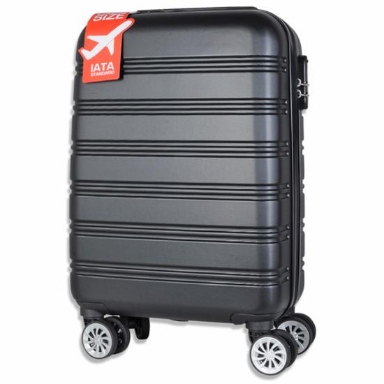 Fabrizio Travel Sort Let Kabinekuffert / Kabinetrolley 2,5 kg - 35X55X20 - 36 L