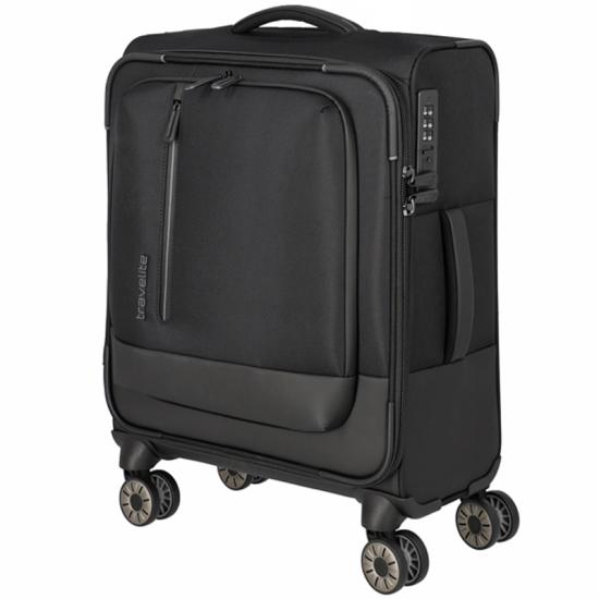 Travelite Crosslite 5.0 Sort Kabinekuffert Trolley S - 2,8 kg - 40 X 55 X 20 cm - 37 L - RECYCLED