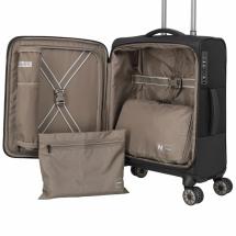 Travelite Crosslite 5.0 Sort Kabinekuffert Trolley S - 2,8 kg - 40 X 55 X 20 cm - 37 L - RECYCLED