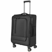 Travelite Crosslite 5.0 Sort Kuffert Trolley M - 3,3 kg - 43 X 66 X 28 / 32 cm - 61/66 L - RECYCLED