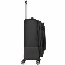 Travelite Crosslite 5.0 Sort Kuffert Trolley M - 3,3 kg - 43 X 66 X 28 / 32 cm - 61/66 L - RECYCLED