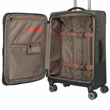 Travelite Crosslite 5.0 Oliven Kuffert Trolley M - 3,3 kg - 43 X 66 X 28 / 32 cm - 61/66 L - RECYCLED