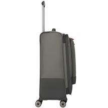 Travelite Crosslite 5.0 Oliven Kuffert Trolley M - 3,3 kg - 43 X 66 X 28 / 32 cm - 61/66 L - RECYCLED