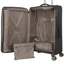 Travelite Crosslite 5.0 Sort Kuffert Trolley L - 3,5 kg - 47 X 77 X 32 / 36 cm - 88/93 L - RECYCLED