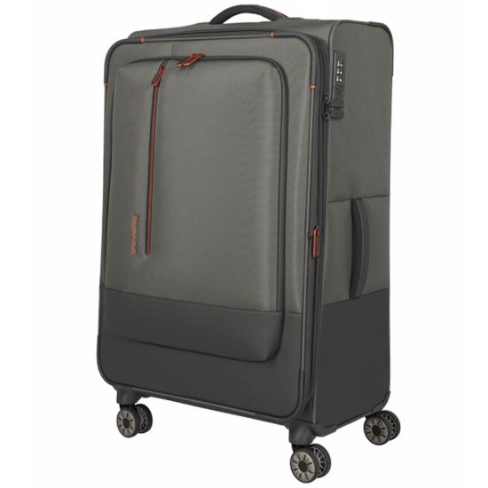 Travelite Crosslite 5.0 Oliven Kuffert Trolley L - 3,5 kg - 47 X 77 X 32 / 36 cm - 88/93 L - RECYCLED