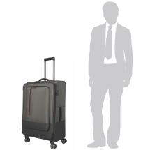 Travelite Crosslite 5.0 Oliven Kuffert Trolley L - 3,5 kg - 47 X 77 X 32 / 36 cm - 88/93 L - RECYCLED