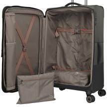 Travelite Crosslite 5.0 Oliven Kuffert Trolley L - 3,5 kg - 47 X 77 X 32 / 36 cm - 88/93 L - RECYCLED