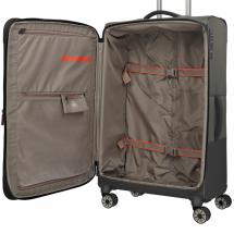 Travelite Crosslite 5.0 Oliven Kuffert Trolley L - 3,5 kg - 47 X 77 X 32 / 36 cm - 88/93 L - RECYCLED