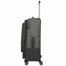 Travelite Crosslite 5.0 Oliven Kuffert Trolley L - 3,5 kg - 47 X 77 X 32 / 36 cm - 88/93 L - RECYCLED