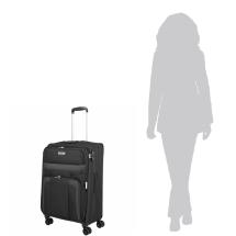 Travelite Skyline Orlando Sort Kuffert / Trolley M - 3 kg - 65 X 42 X 27-31 cm - 60-66 L