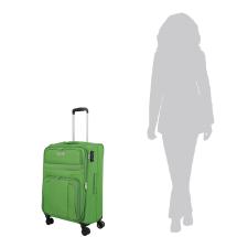 Travelite Skyline Orlando Grn Kuffert / Trolley M - 3 kg - 65 X 42 X 27-31 cm - 60-66 L