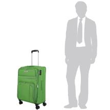 Travelite Skyline Orlando Grn Kuffert / Trolley M - 3 kg - 65 X 42 X 27-31 cm - 60-66 L