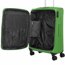 Travelite Skyline Orlando Grn Kuffert / Trolley M - 3 kg - 65 X 42 X 27-31 cm - 60-66 L