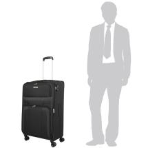 Travelite Skyline Orlando Sort Kuffert / Trolley L - 3,5 kg - 76 X 46 X 30-34 cm - 90-97 L