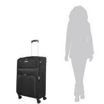 Travelite Skyline Orlando Sort Kuffert / Trolley L - 3,5 kg - 76 X 46 X 30-34 cm - 90-97 L