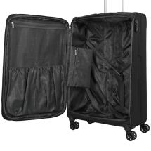 Travelite Skyline Orlando Sort Kuffert / Trolley L - 3,5 kg - 76 X 46 X 30-34 cm - 90-97 L