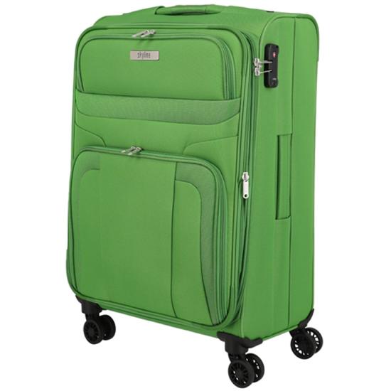 Travelite Skyline Orlando Grn Kuffert / Trolley L - 3,5 kg - 76 X 46 X 30-34 cm - 90-97 L