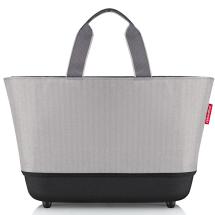 Reisenthel Herringbone Grey Shoppingbasket - Indkbskurv 22 L - RECYCLED