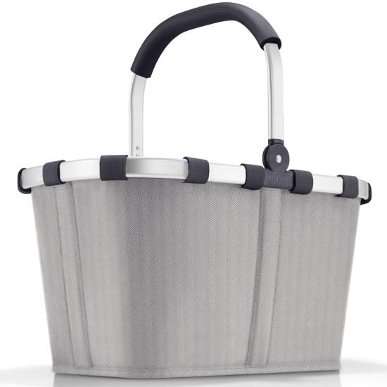 Reisenthel Herringbone Grey Carrybag / Indkbskurv 22 L - RECYCLED