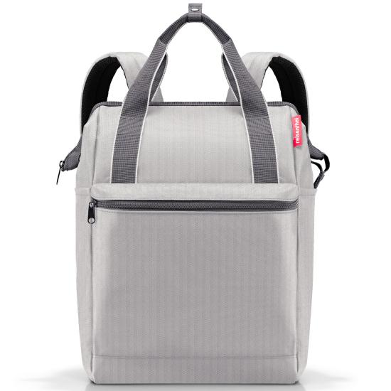 Reisenthel Allrounder R Large Herringbone Grey Rygsk 23 L - RECYCLED