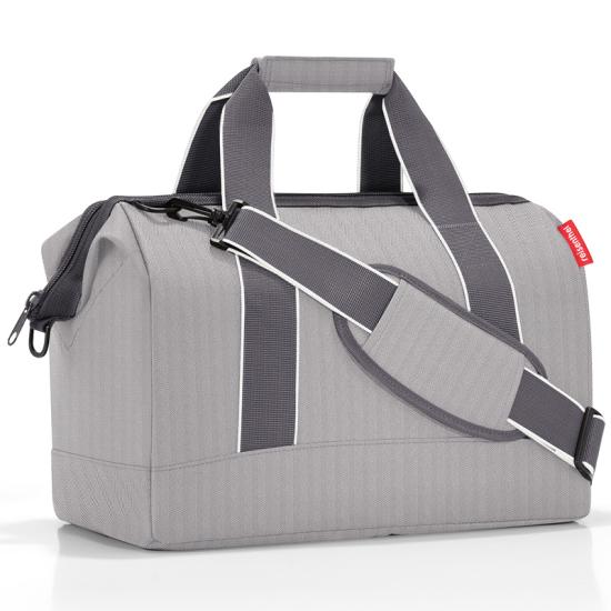 Reisenthel Herringbone Grey Allrounder M Weekendtaske - 18L - RECYCLED