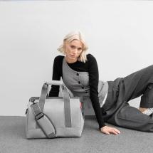 Reisenthel Herringbone Grey Allrounder M Weekendtaske - 18L - RECYCLED