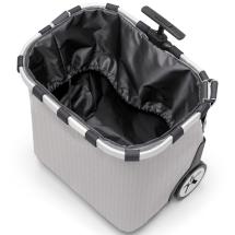 Reisenthel Herringbone Grey Carrycruiser Indkbsvogn 40L -RECYCLED