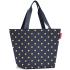 Reisenthel Metallic Dots Blue Shopper / Indkbsnet M 15 L - RECYCLED