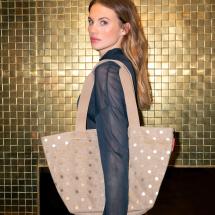 Reisenthel Metallic Dots Coffee Shopper / Indkbsnet M 15 L - RECYCLED