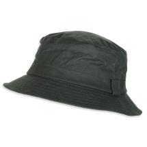 Regovs Oliven Vandafvisende Bucket Hat / Bllehat i Vokset Bomuld