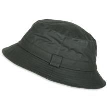 Regovs Oliven Vandafvisende Bucket Hat / Bllehat i Vokset Bomuld