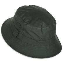 Regovs Oliven Vandafvisende Bucket Hat / Bllehat i Vokset Bomuld